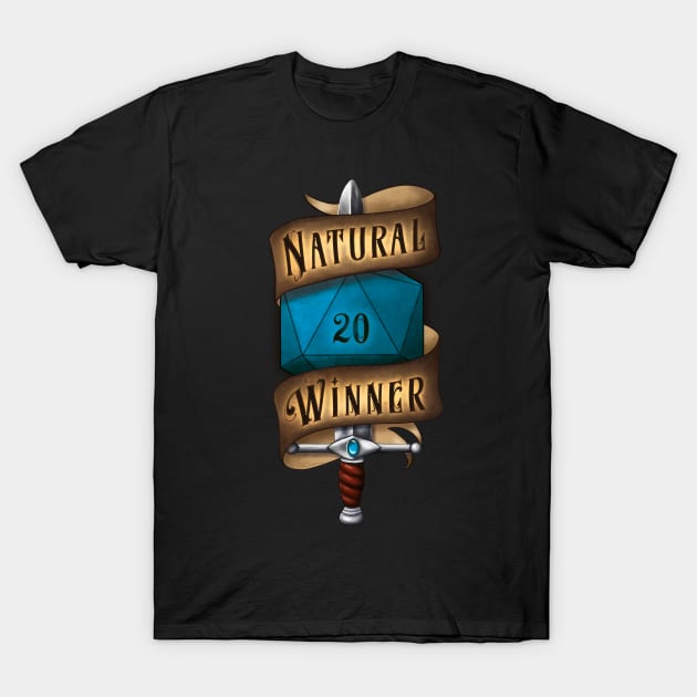 Natural Winner T-Shirt by SwanStarDesigns